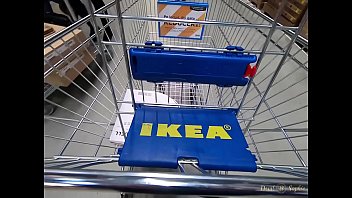 Romanian slut  caught in Ikea store masturbate with dildo,suck and fuck!