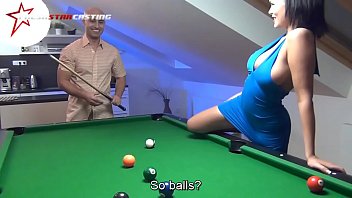 Wild sex on the pool table