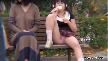 Asian teens sitting on the bench- Watch Full : 