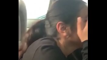 Shy Latina give blow Job in car