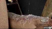 Splashed With Wax And Cum